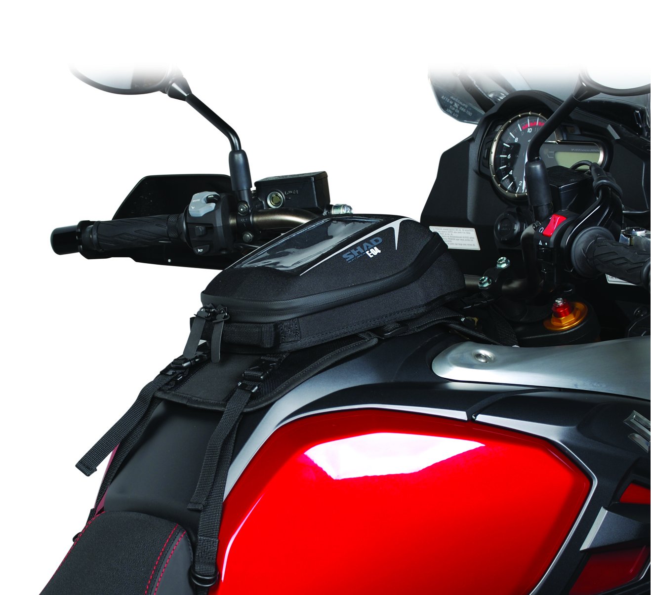 SHAD X0SE04 Motorcycle Soft Luggage Bags - Waterproof, Durable & Expandable for Touring & Commuting - Perfect for Harley, Honda, Kawasaki & More (Black)