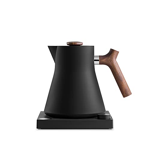 Matte Black with Walnut Handle + Lid Pull