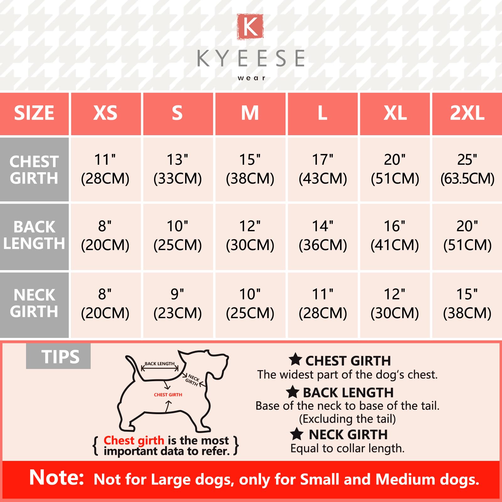 KYEESE Lightweight Stretchy Dog Sweater - Soft Skin-Friendly Plaid Dog Onesie for Small Dogs - Dog PJs, Jumpsuit & Pet Apparel (Dusty Pink, Size M) - Perfect for Indoor Lounging, Outdoor Walks & Photo Shoots