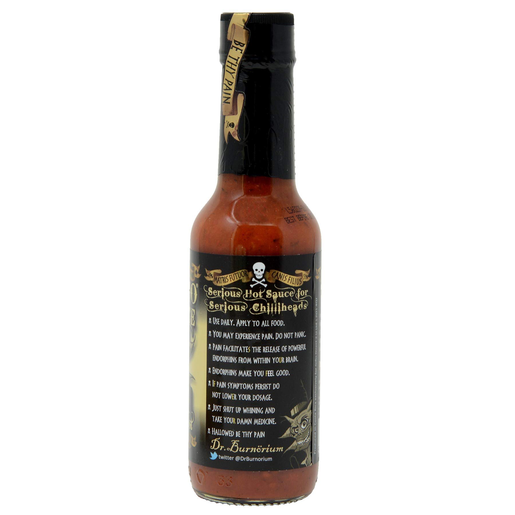 Psycho Juice Hot Chili Sauce with Roasted Garlic & Ghost Pepper - Spicy Condiment for Tacos, Wings, Burgers & More