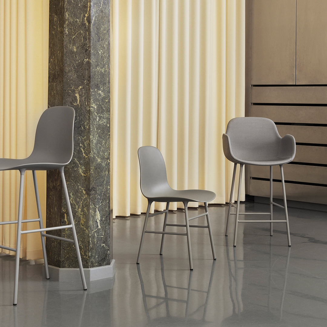 Modern Form Counter Stool - Adjustable Height Bar Stool for Kitchen Island, Breakfast Nook & Home Bar - Sleek Contemporary Design for Dining & Entertaining