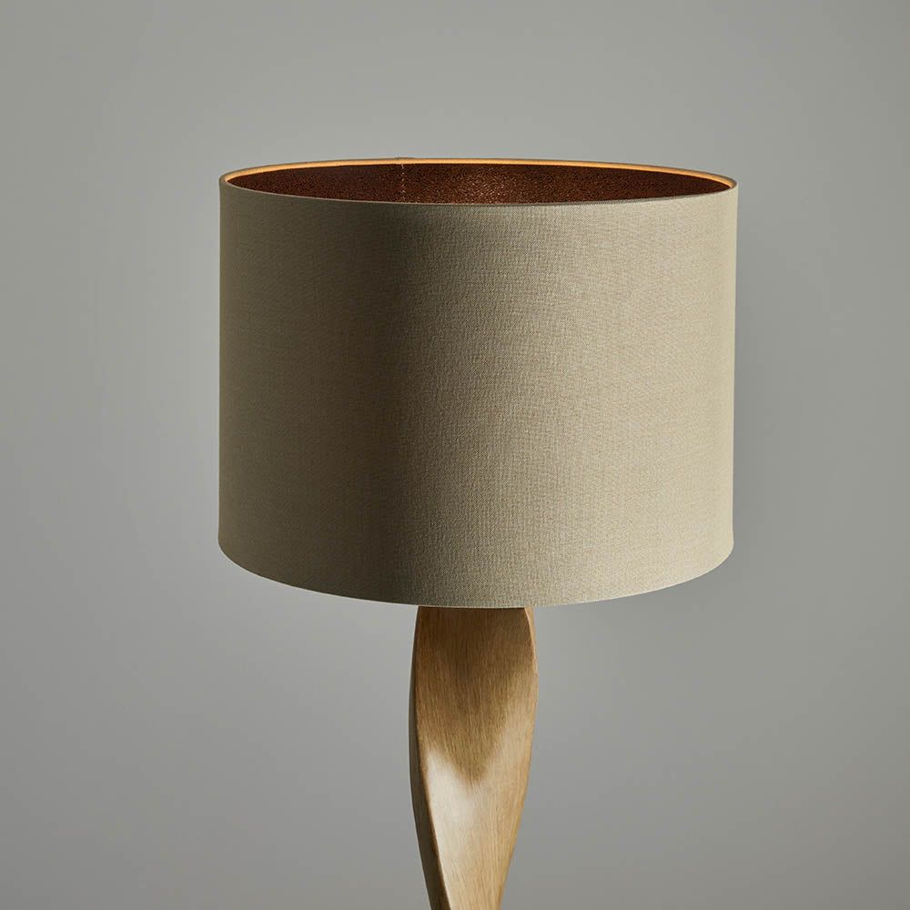 Bellatrix Modern Floor Lamp with Wood Finish - E27 Socket for Living Room, Bedroom, or Office Lighting