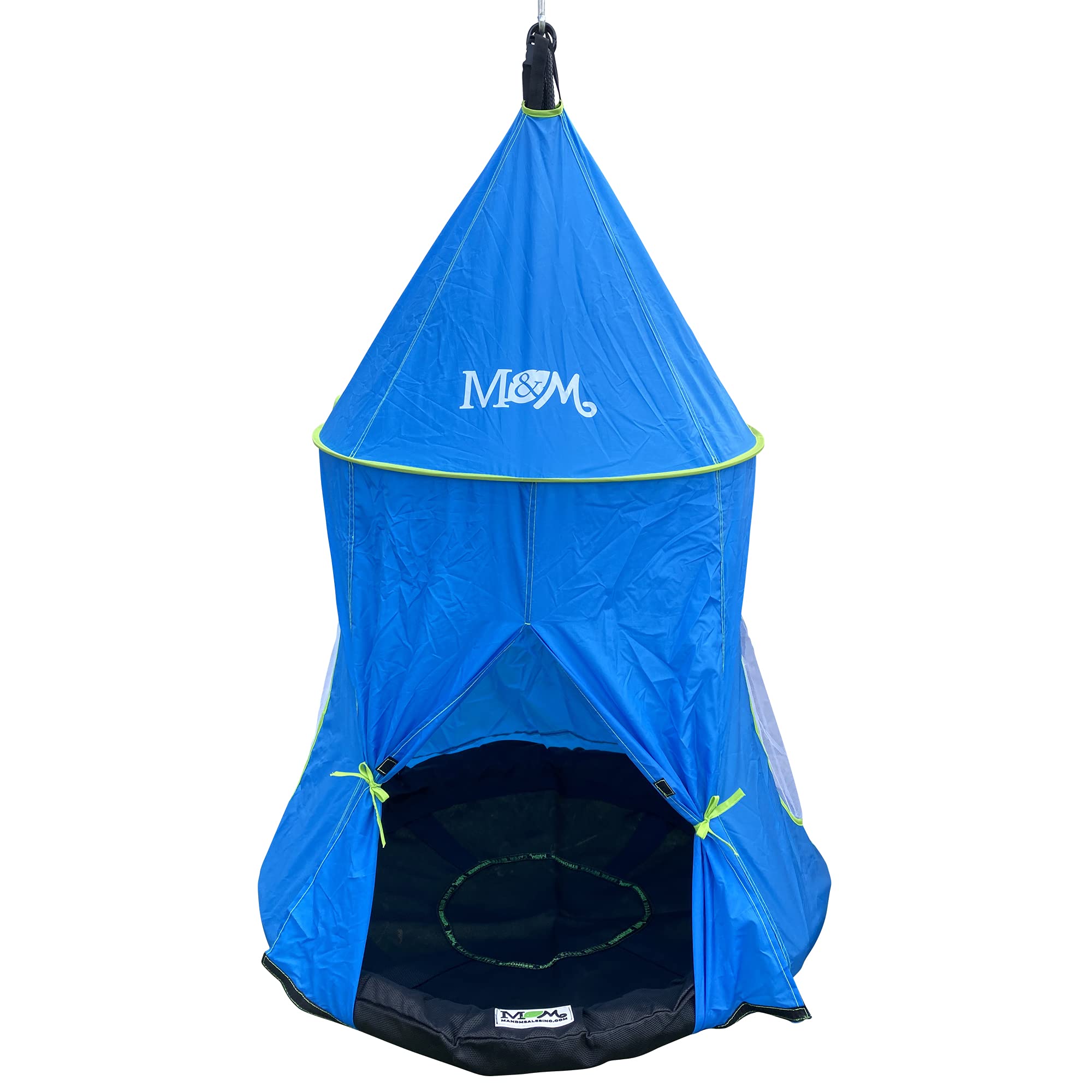 Big Top Tent Swing Accessory for Outdoor Play - Blue Canopy Replacement Part for Kids Playground & Backyard Fun | M&M Sales Enterprises