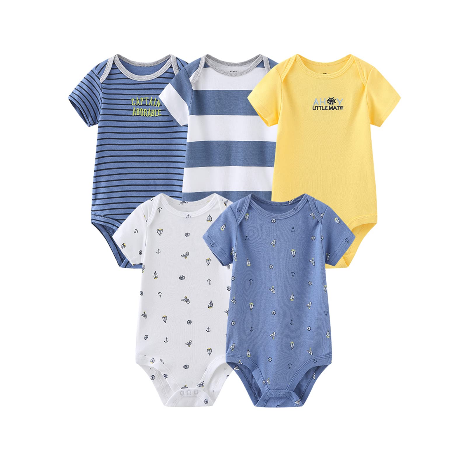 24-Piece Newborn Baby Layette Gift Set - 100% Cotton Bodysuits, Pants & Essentials for Boys & Girls | Perfect for Hospital, Baby Shower & First Outfits
