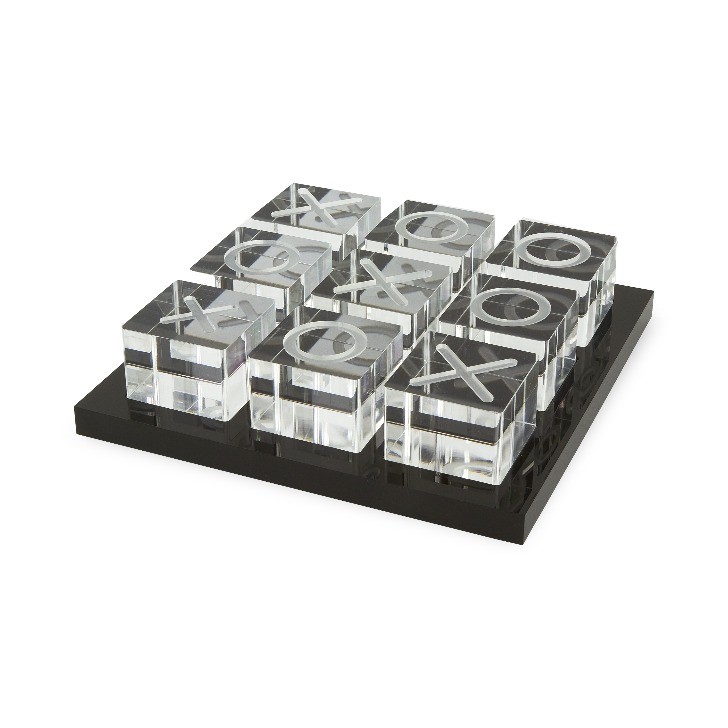 Premium Acrylic Tic Tac Toe Game Set - Classic Board Game for Kids & Adults - Fun Indoor/Outdoor Family Game Night Activity