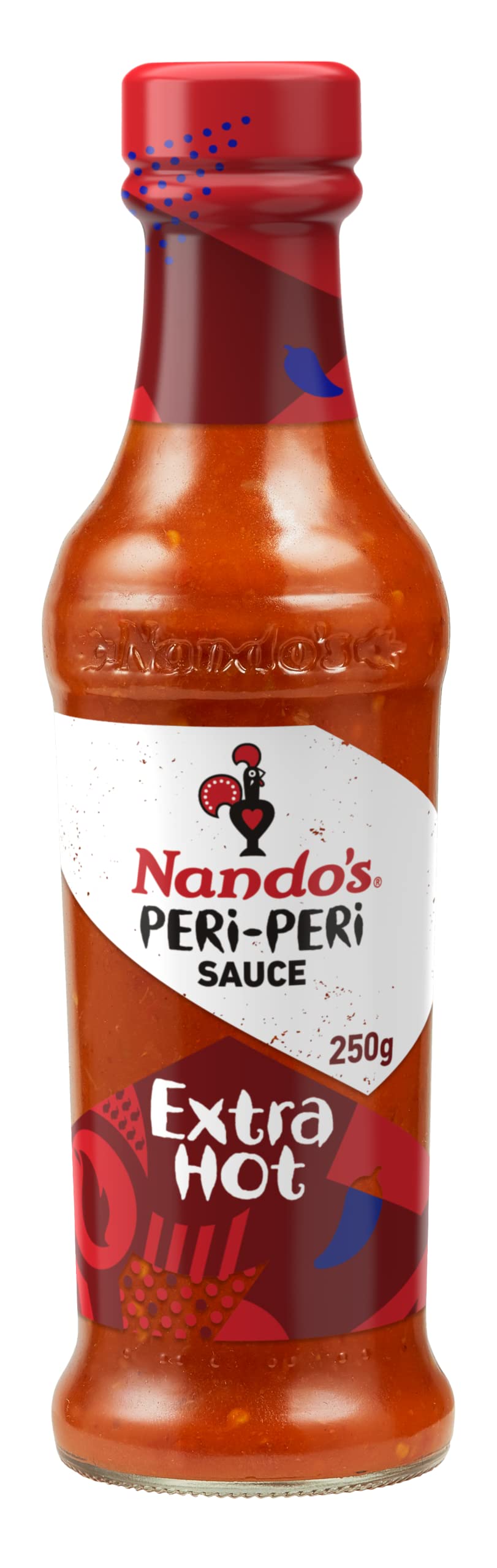 Nando's Peri-Peri XX Hot Sauce - 2 Pack (9.1 oz Each) | Extra Extra Hot African Chili Pepper Sauce | Perfect for Grilling, BBQ & Spicy Food Lovers