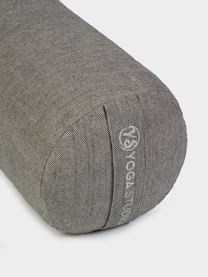 Organic Buckwheat Meditation Bolster Cushion for Yoga & Zen - Two-Tone Yoga Pillow for Home Studio, Meditation & Relaxation - Perfect for Yoga Practice, Zen Meditation & Stress Relief