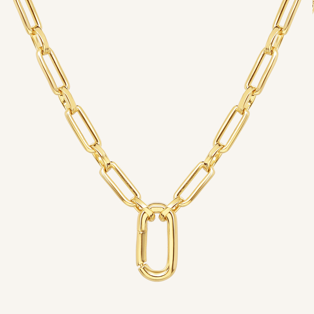 Create Link Necklace 45cm - Elegant Gold/Silver Chain Necklace for Women - Perfect for Casual Wear, Date Night & Gift Giving