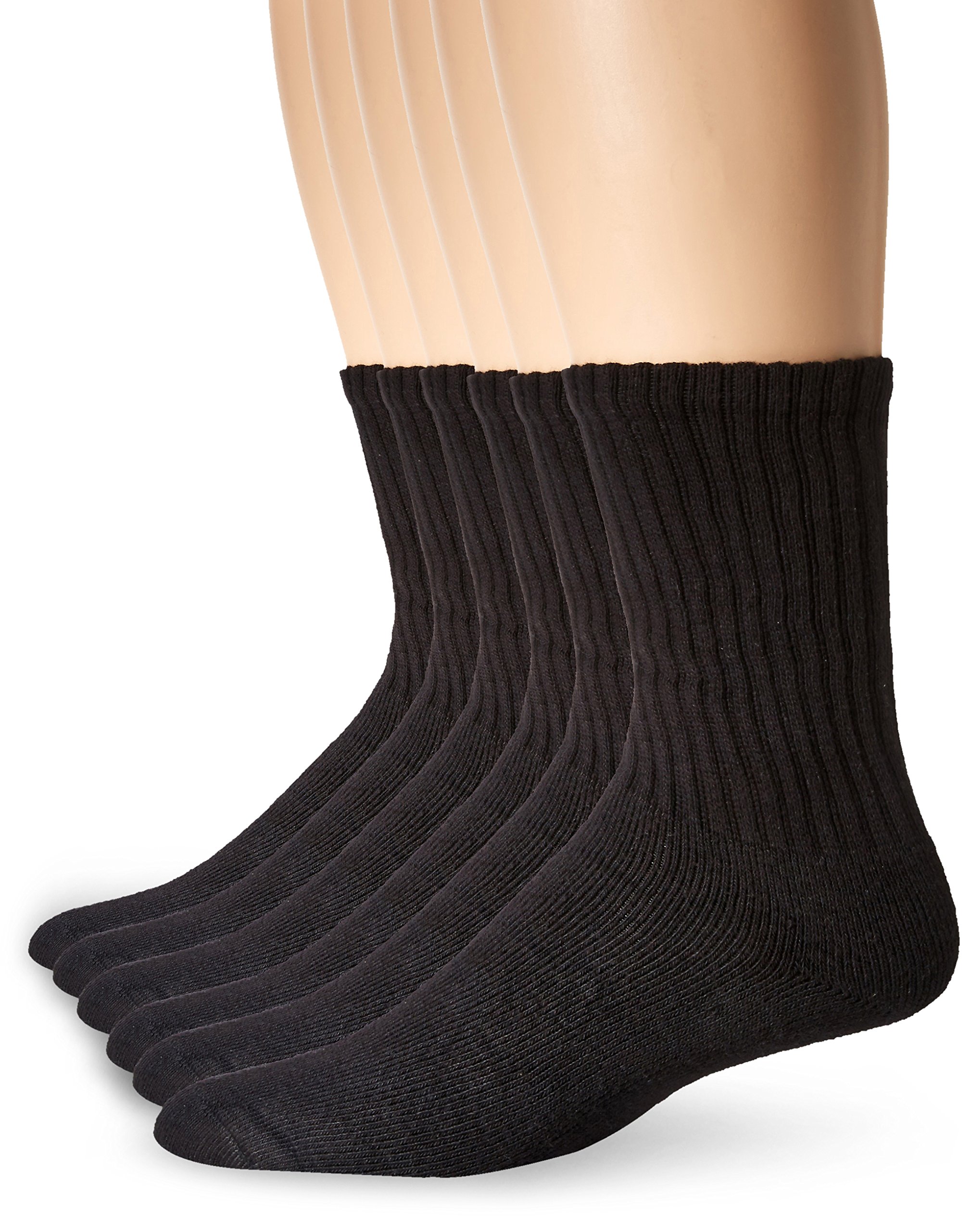 Fruit of the Loom Men's 12 Pack Full Cushion Ringspun Cotton Crew Socks - Soft Breathable Athletic Socks for Running, Hiking & Everyday Wear