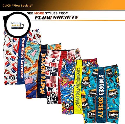 Flow Society Boys' LA Athletic Shorts - Lightweight Breathable Running Basketball Workout Shorts for Active Kids - Perfect for Sports, Gym & Summer Play
