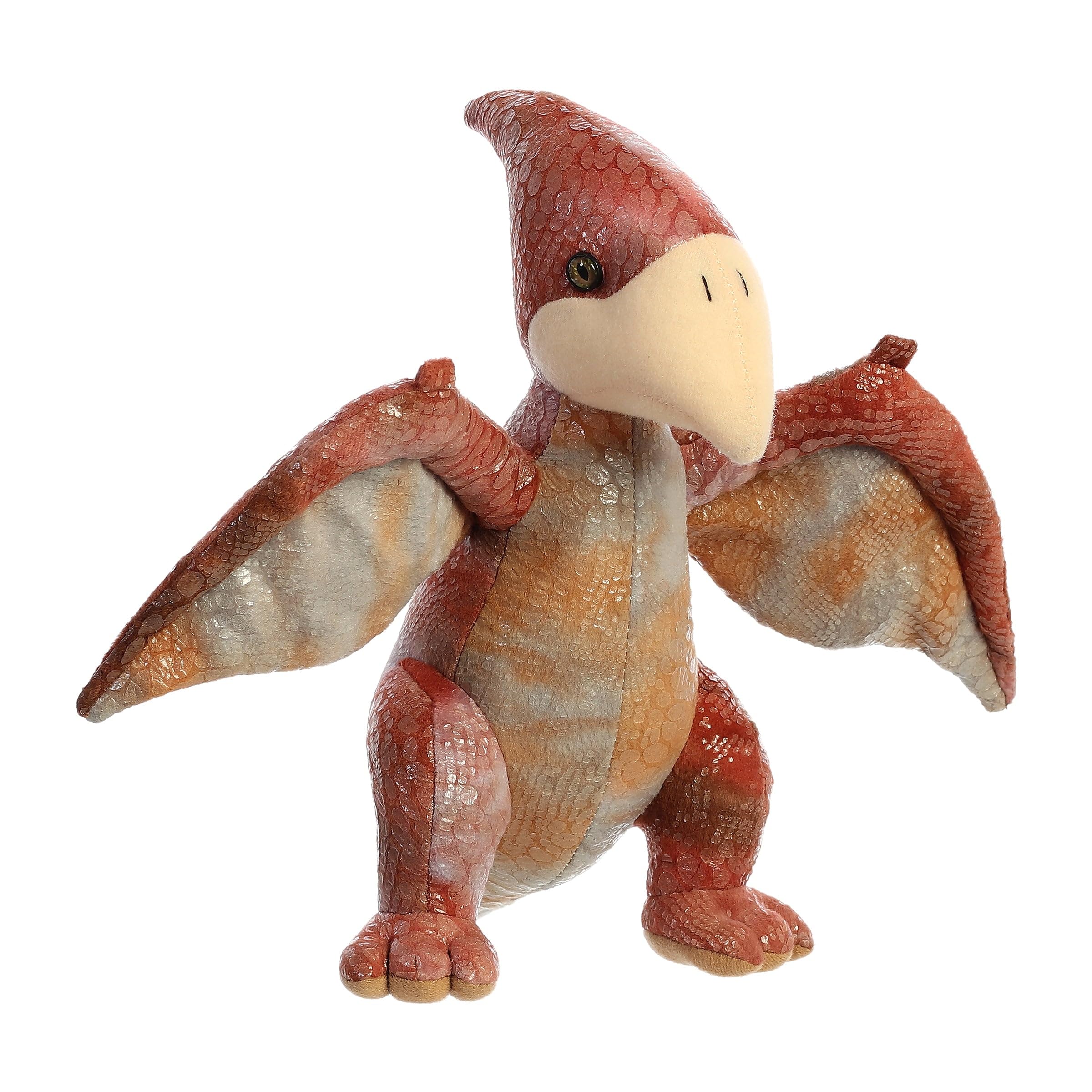 Aurora® Ferocious Dinos & Dragons Pteranodon Plush Toy - 11 Inch Brown Prehistoric Stuffed Animal for Kids | Perfect Gift for Dinosaur Lovers, Birthday Parties & Bedtime Cuddles