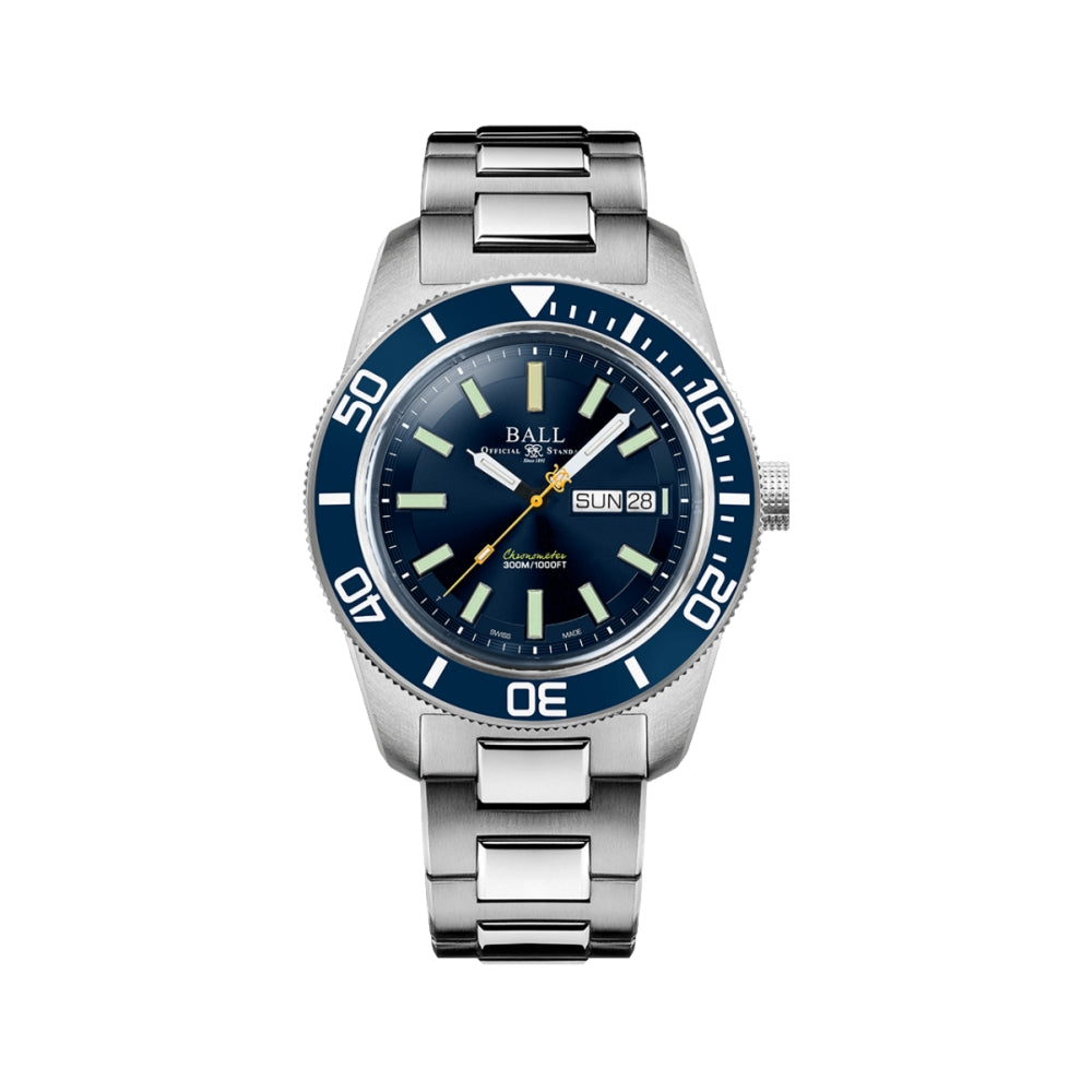 Engineer Master II Skindiver Heritage Blue Dial Men's Watch - Vintage Diver Style for Water Sports & Outdoor Adventures