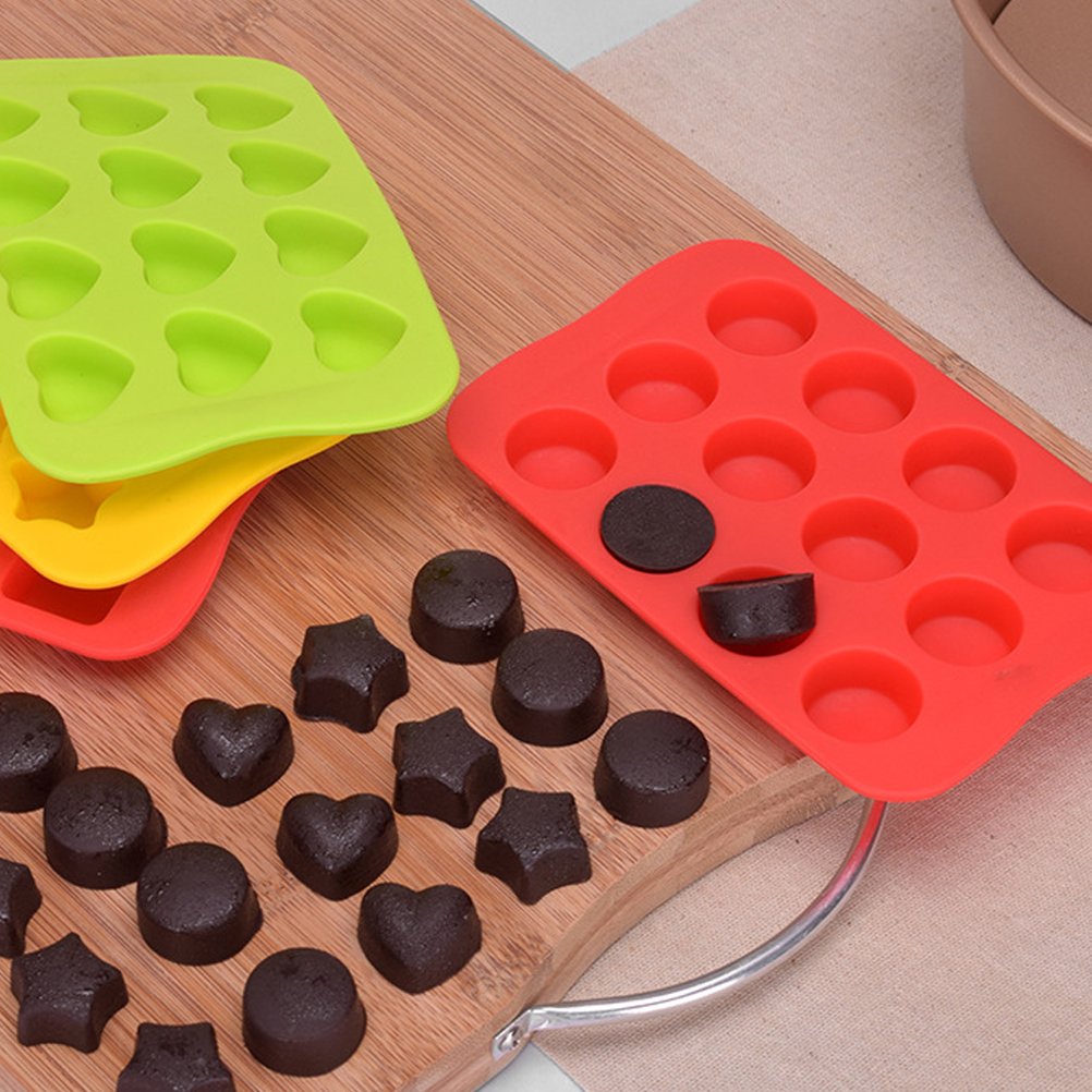 12-Piece Silicone Ice Cube Tray Set - Reusable, BPA-Free Ice Molds for Cocktails, Whiskey, Juice & Chocolate Making - Perfect for Home Bars, Parties & Kitchen Use