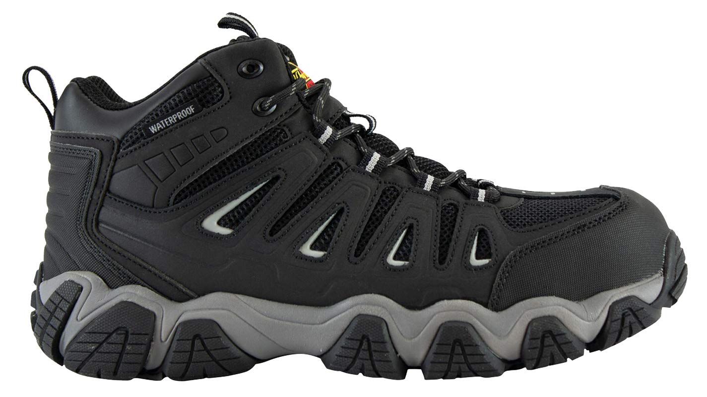 Thorogood Men's Crosstrex Series Mid Cut Waterproof Hiking Boots with Composite Safety Toe - Lightweight Work Boots for Construction, Outdoor Adventures & Heavy Duty Jobs