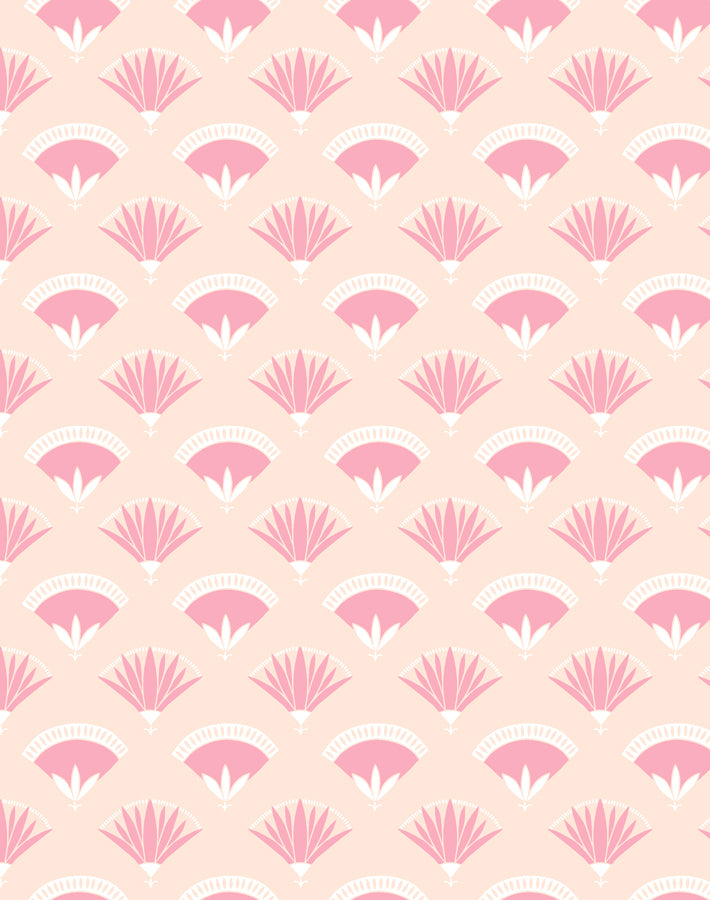 Lotus Papyrus Wallpaper - Peach Floral Peel and Stick Wallpaper for Bedroom, Bathroom, Living Room Decor | Tea Collection