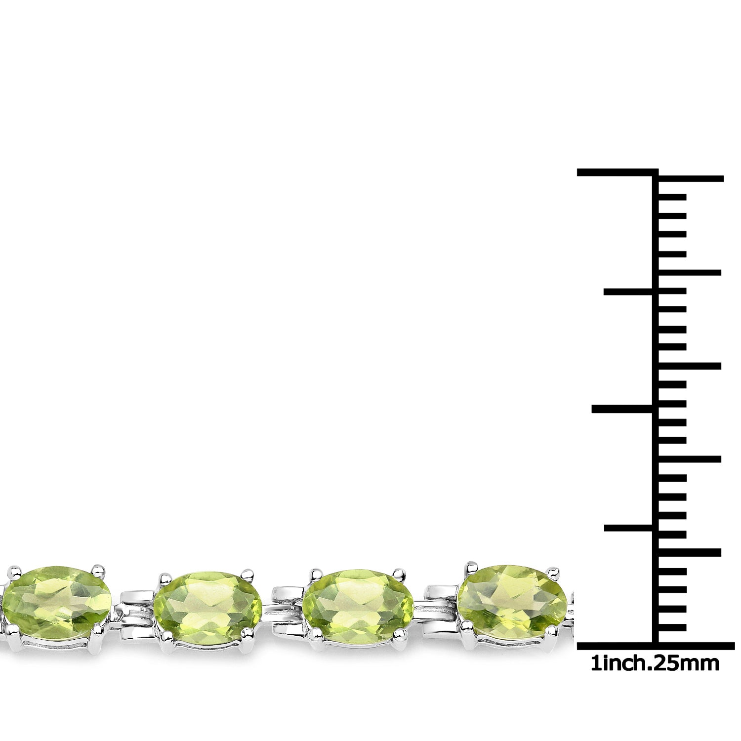 Genuine Green Peridot Tennis Bracelet - 14K Gold Plated Elegant Jewelry for Women | Perfect for Weddings, Parties & Special Occasions
