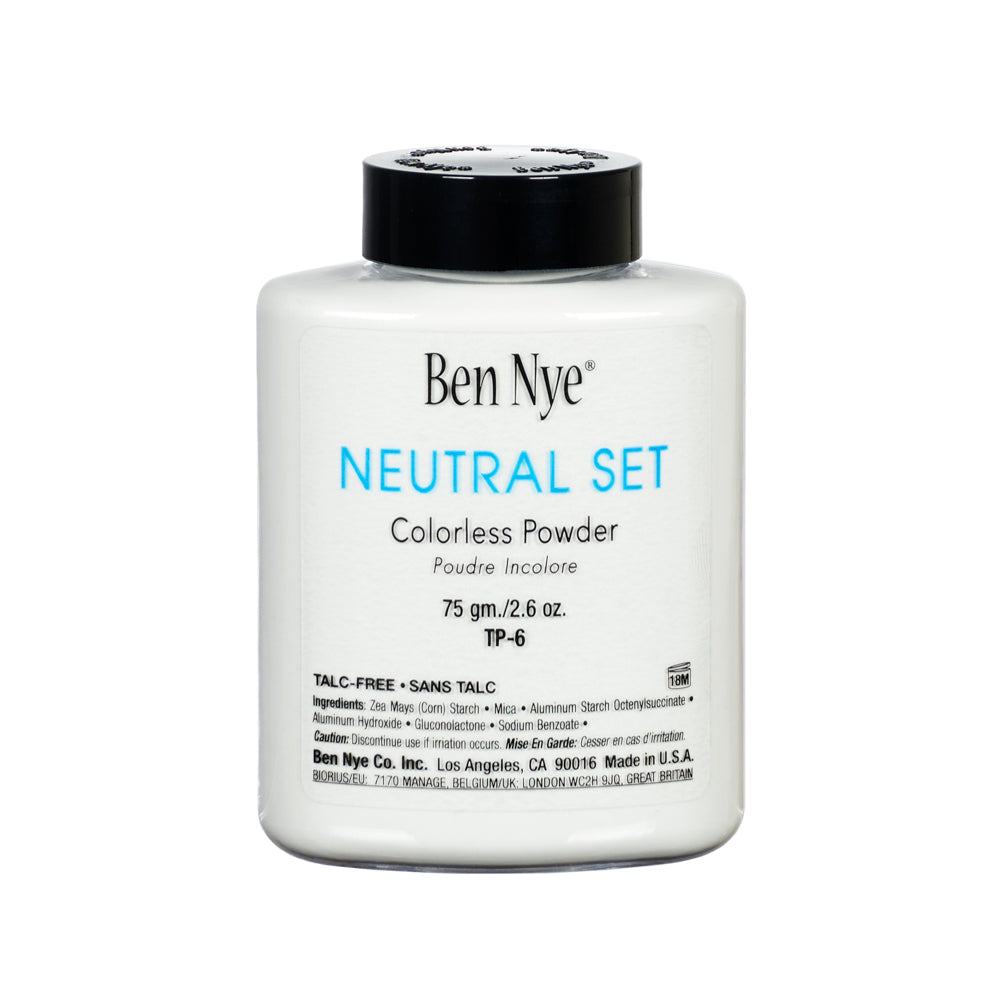 Ben Nye Neutral Set Powder - Translucent Loose Makeup Setting Powder for All Skin Tones | Oil Control & Shine Reduction | Perfect for Stage, Photography & Everyday Wear