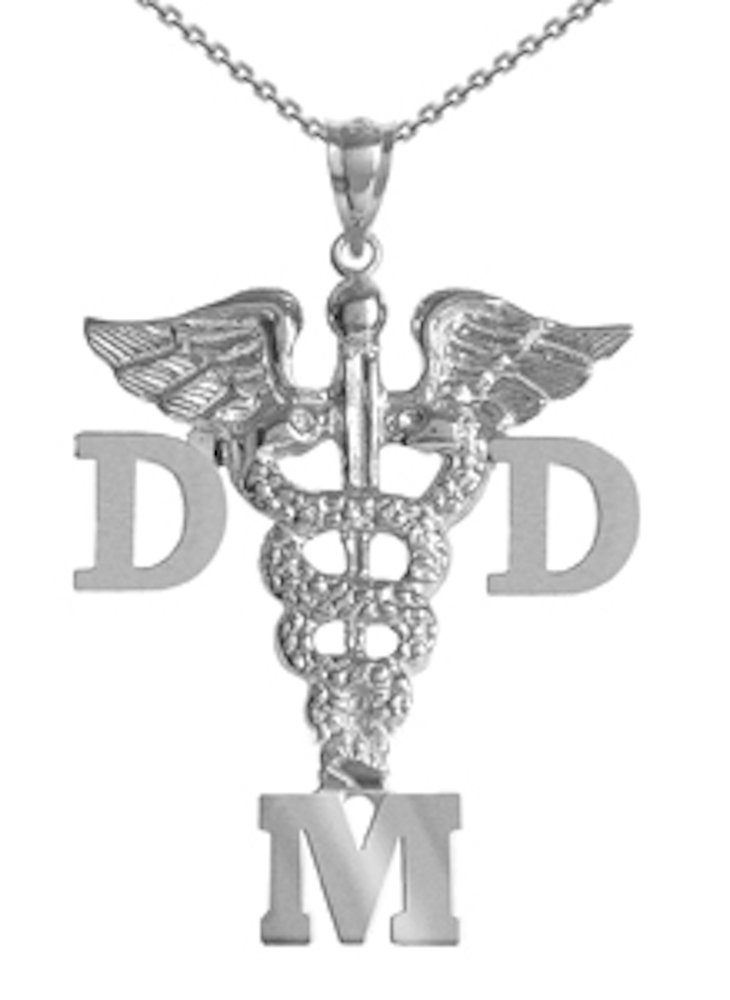 Dentist DMD Charm Necklace in Silver - Elegant Jewelry Gift for Nurses, Dentists & Medical Professionals - Perfect for Graduation, Appreciation & Everyday Wear