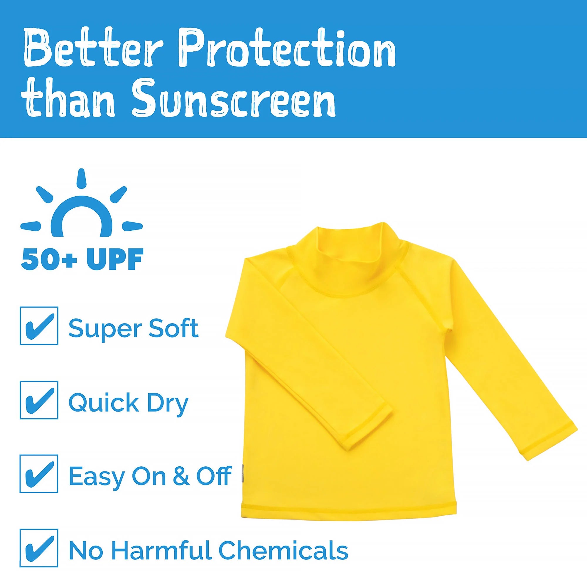 Jan & Jul Mango UV Protection Long Sleeve Shirt for Kids - UPF 50+ Sun Safe Clothing for Outdoor Play, Beach & Summer Activities