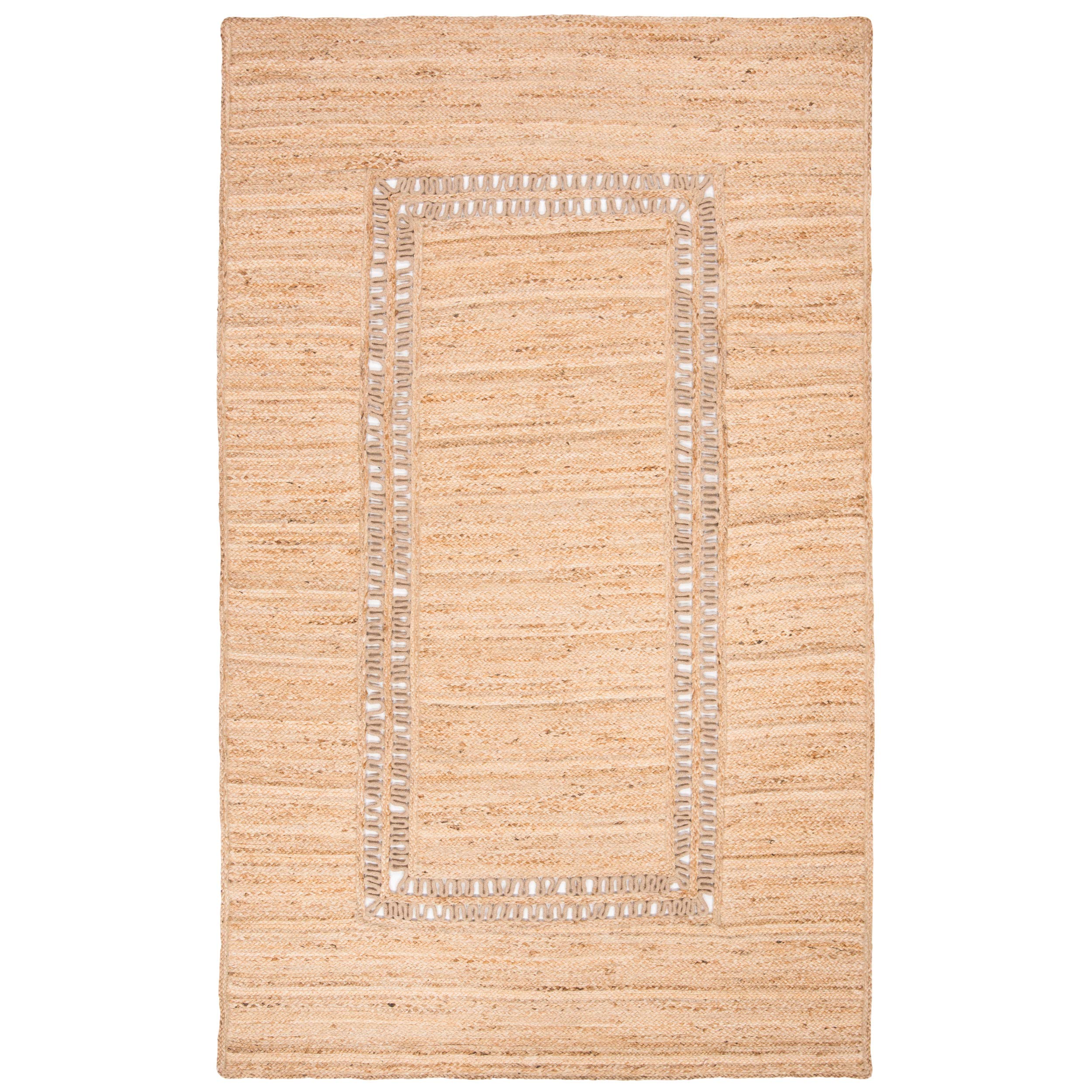 SAFAVIEH Handmade Boho Jute Area Rug 6' x 9' - Natural Fiber Farmhouse Rug for Living Room & Bedroom | Beige (NF374B) | High Traffic Durable | Perfect for Bohemian Decor & Cozy Home Style