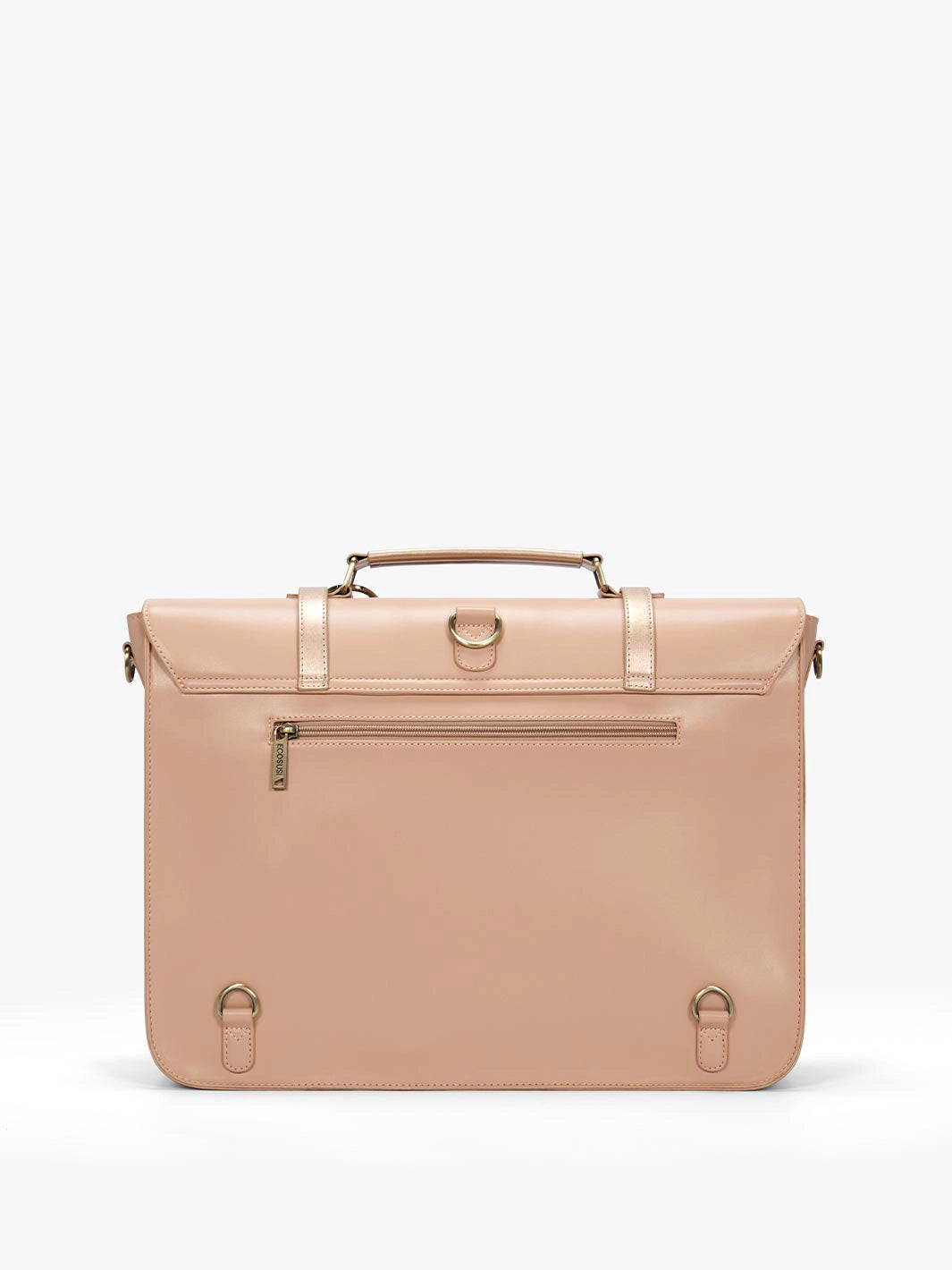 EcoSusi Classic Bow Briefcase - Elegant Cocoa Truffle Leather Handbag for Women | Perfect for Office, Business Meetings & Professional Work