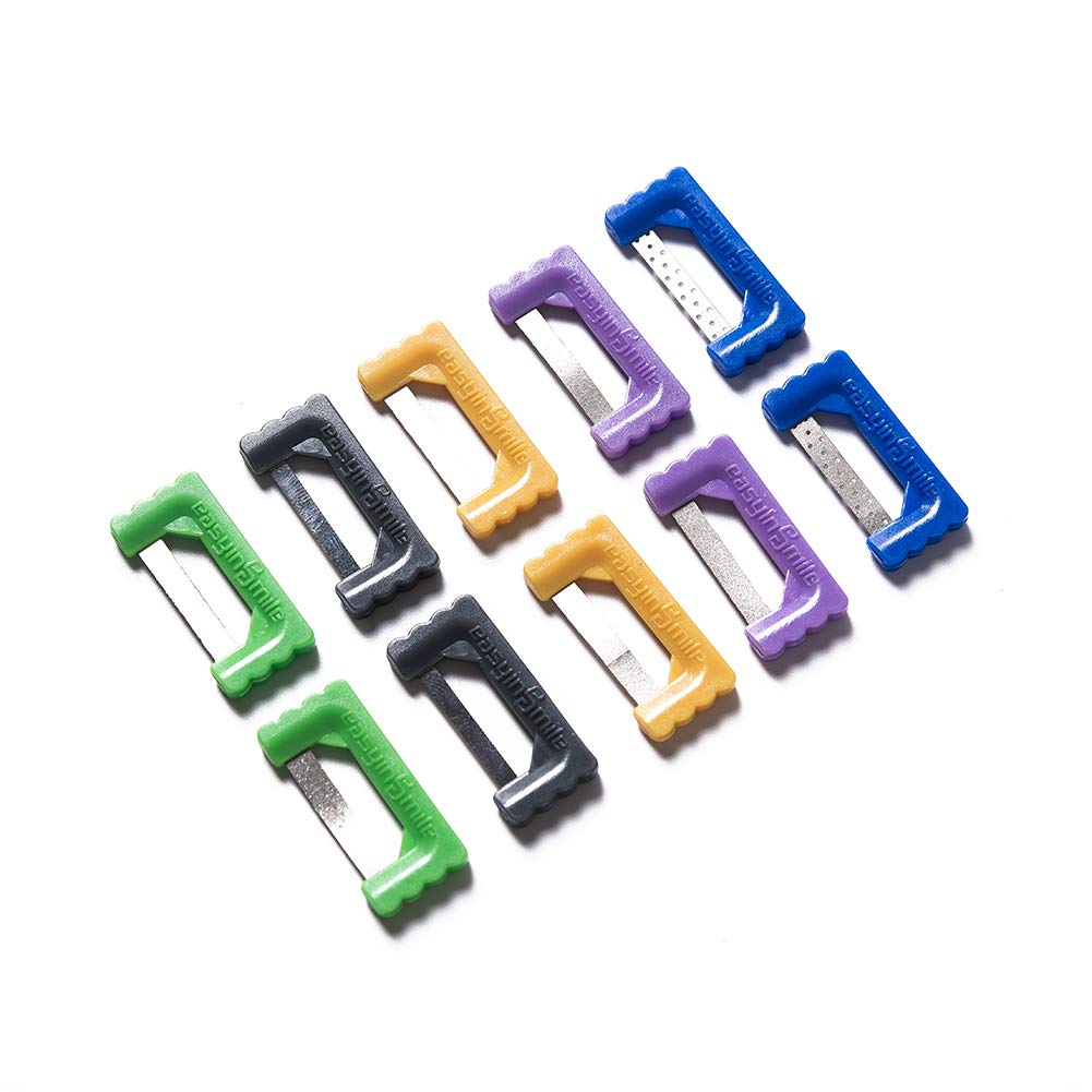 SNAWOP 10PC Dental Interproximal Strips for Orthodontic Enamel Reduction & Teeth Polishing - IPR/IR Kit with Stainless Steel Strips | Perfect for Dentists, Orthodontists & At-Home Teeth Alignment Care