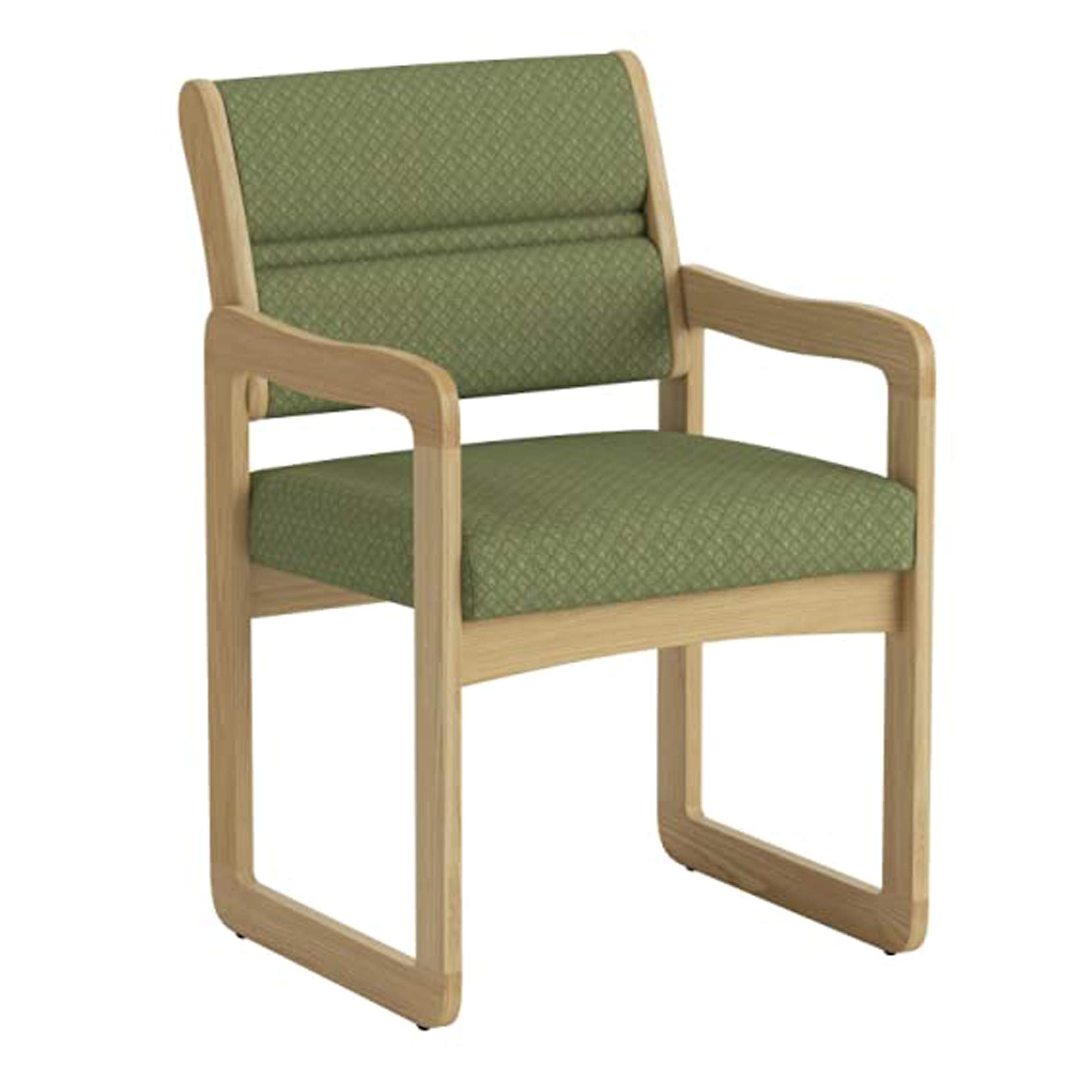 Light Oak Wooden Mallet Valley Guest Chair - Durable & Stylish for Home Office, Living Room, and Reception Areas