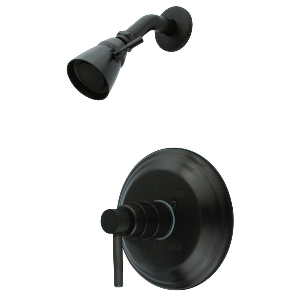 Kingston Brass KB2638DLSO Concord Shower Faucet - Polished Brass Finish, 3-Handle Shower Valve for Bathroom Remodel, Perfect for Modern and Traditional Home Decor