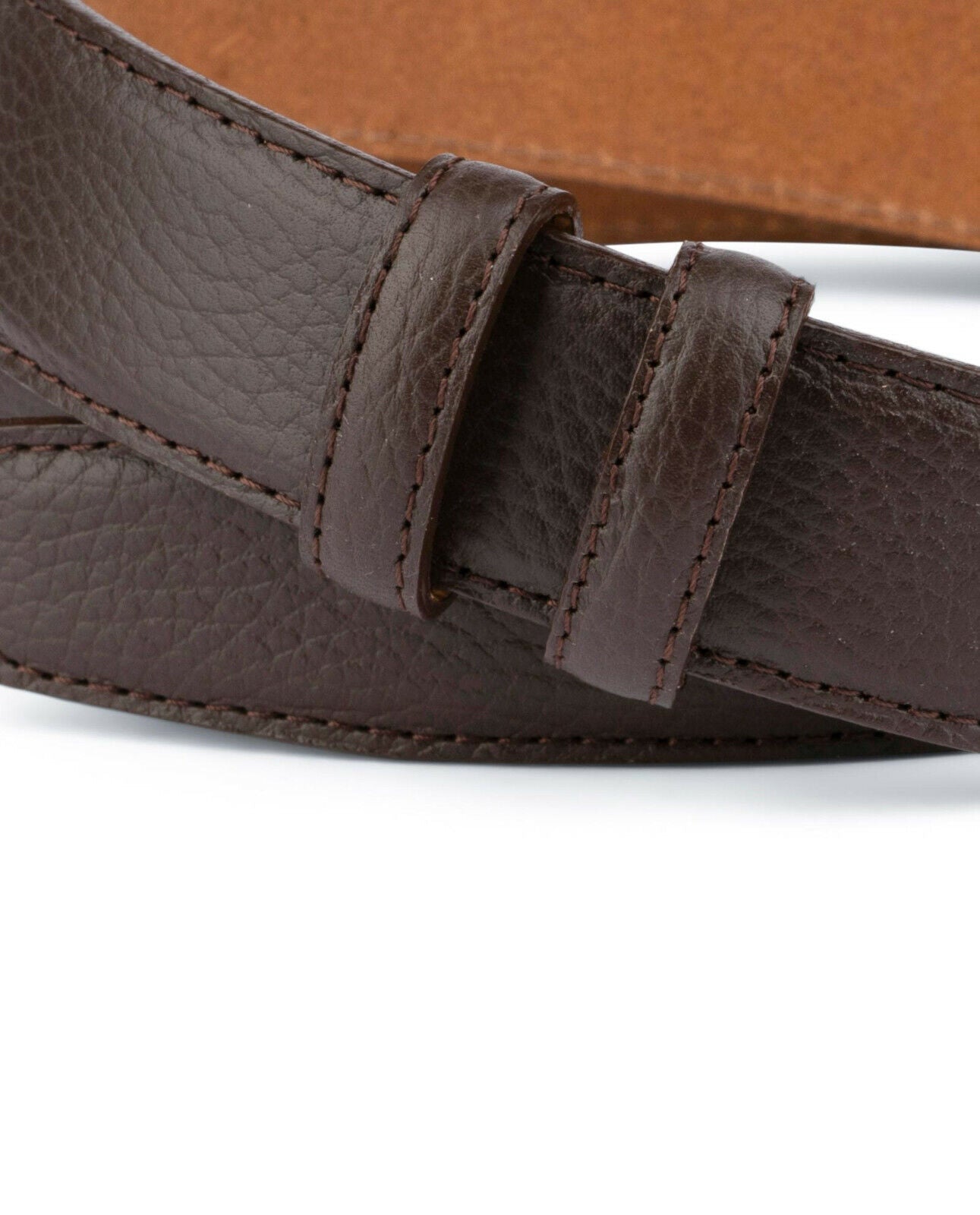 Genuine Brown Leather Belt Strap for Dunhill Buckles - 35mm Width Replacement Strap for Men | Perfect for Office, Casual Wear & Formal Occasions