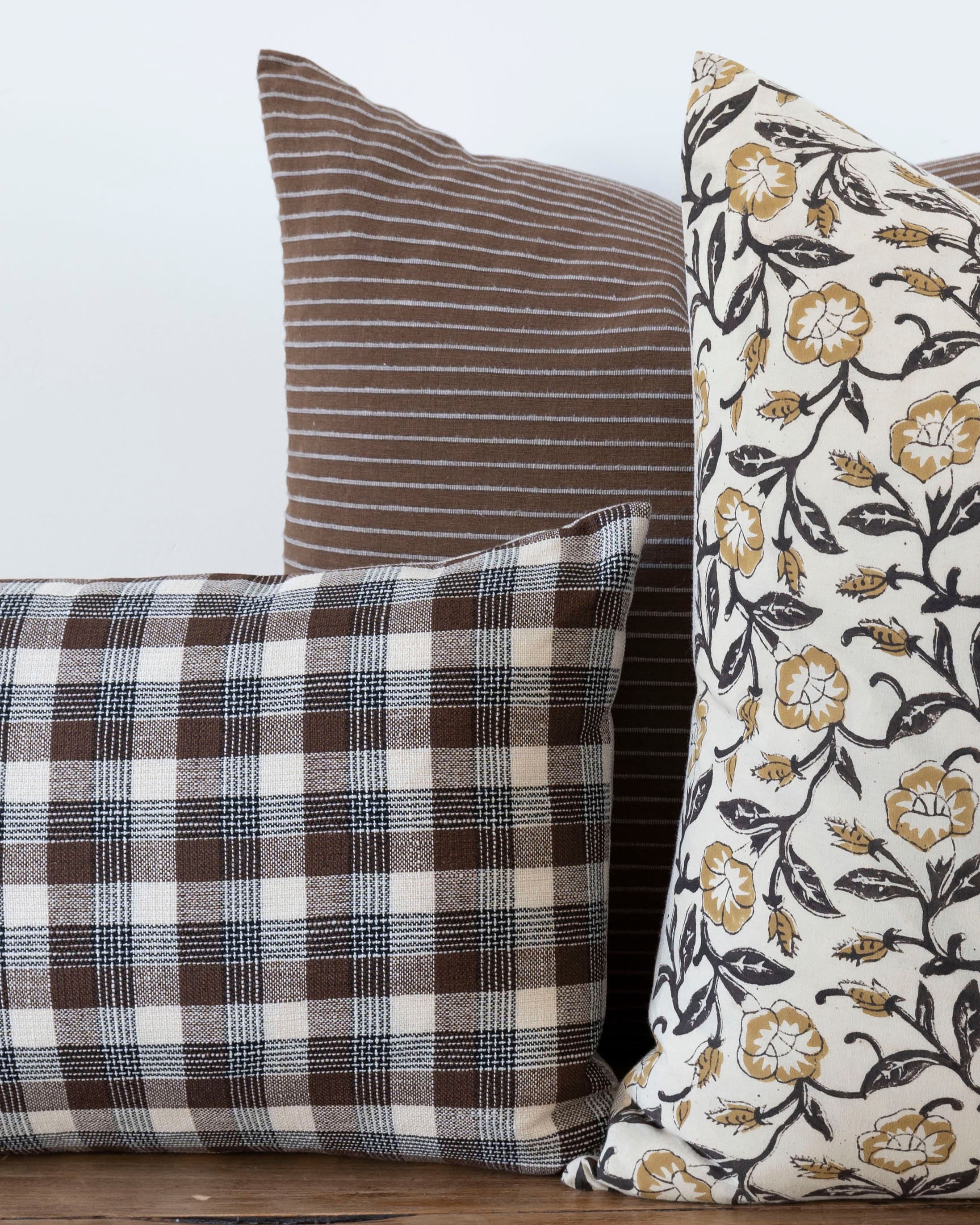 READY TO SHIP Designer Hawthorne Plaid Woven Pillow Cover - Luxury Home Decor for Living Room, Bedroom & Sofa