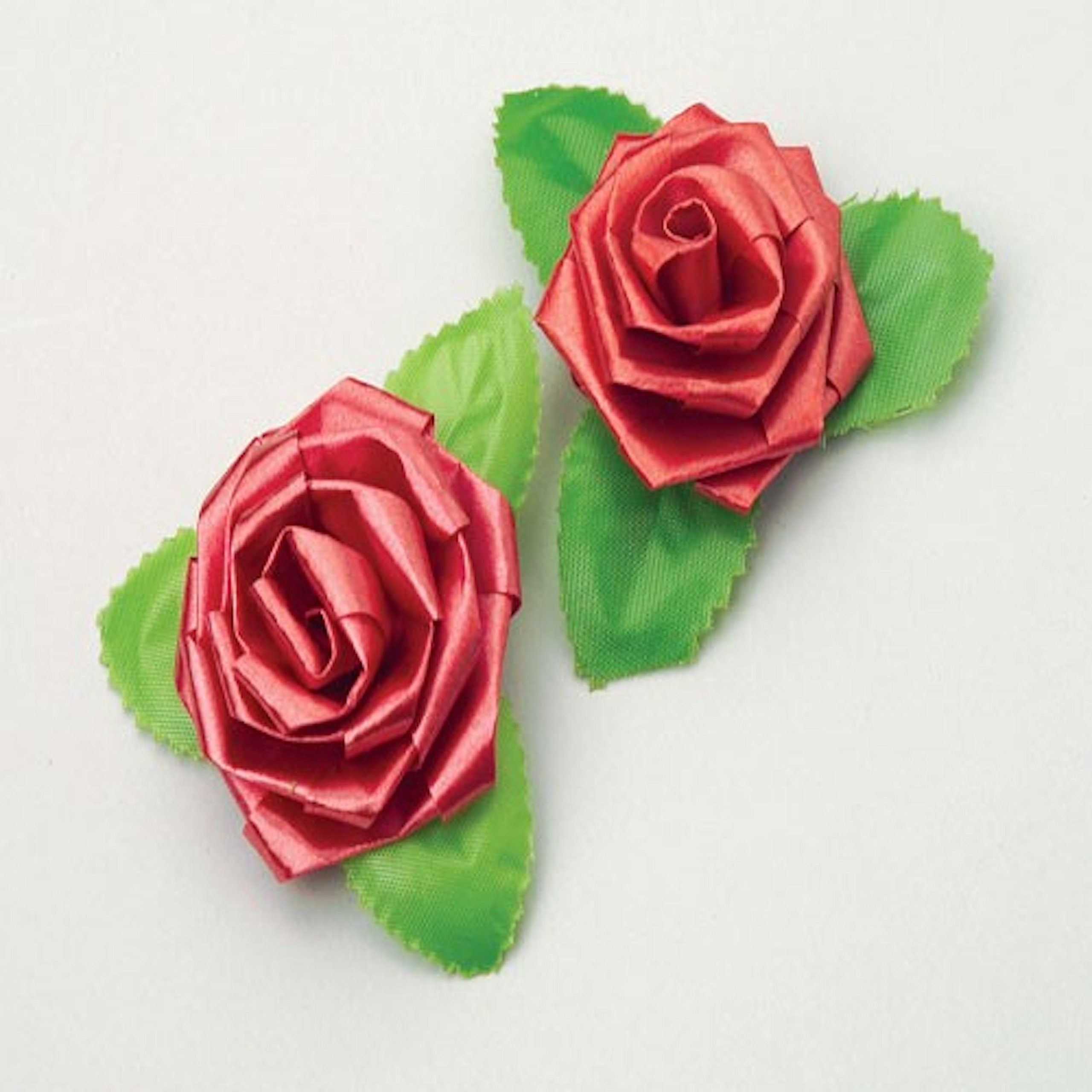 12 Pack Red Rose Ribbon Bow Stickers for Scrapbooking, Gift Wrapping, Wedding Decorations & DIY Crafts - Self-Adhesive Floral Decorative Stickers for Cards, Journals and Party Favors