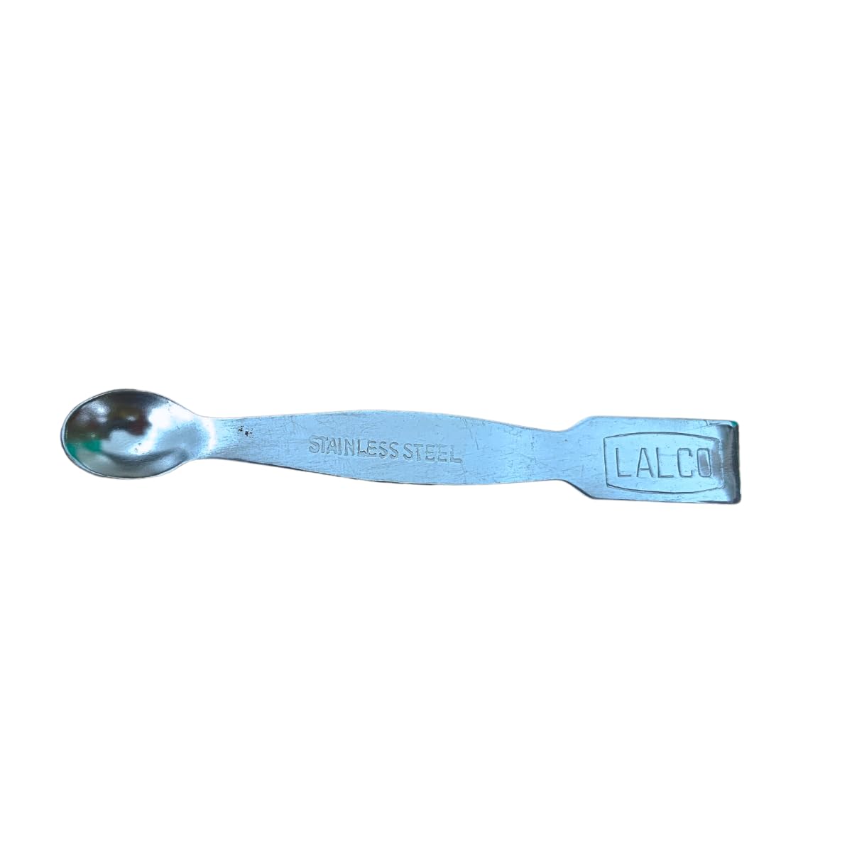 Premium 4 Inch Stainless Steel Laboratory Spatula - Dual Head Spoon & Flat Design - Heavy Duty Pack of 2 - Ideal for Chemistry Labs, Science Experiments & Mixing Powders