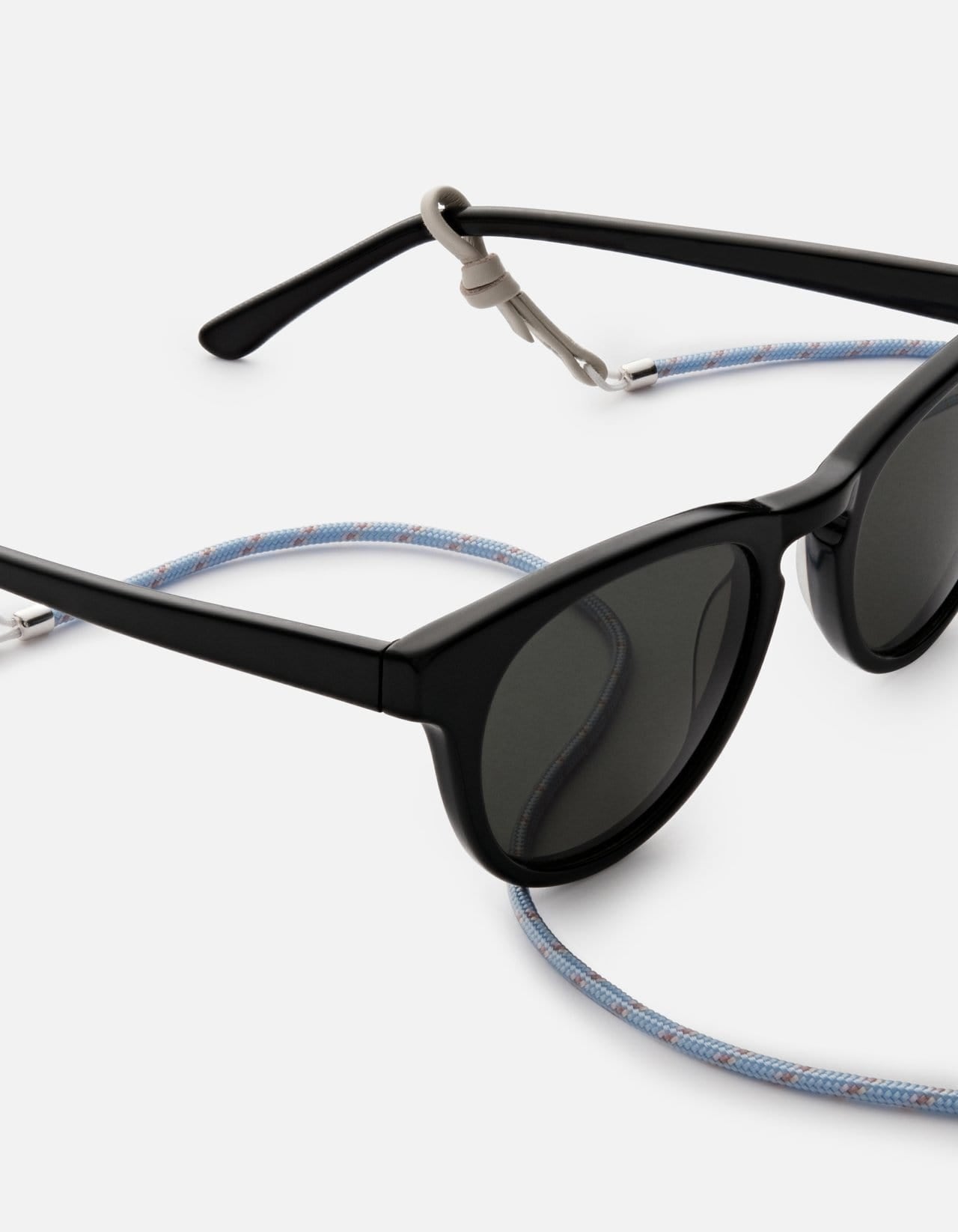 Premium Nexus Nylon Sunglass Strap with Sterling Silver Clips - Secure & Stylish Eyewear Accessory for Outdoor Sports, Hiking, and Beach Activities