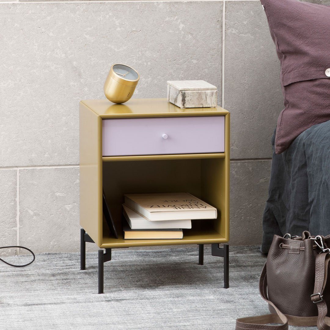Modern Wooden Nightstand with Drawers and Legs - Stylish Bedside Table for Bedroom, Living Room, or Office - Perfect for Storage and Decor