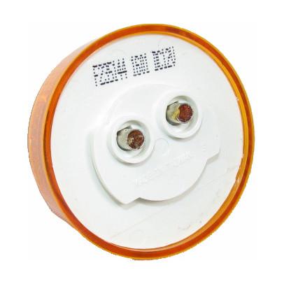 Fortpro 2 Round Clearance Marker Light - Sealed Incandescent Bulb for Trucks, Trailers & Heavy Equipment - Durable Safety Lighting for Nighttime Visibility