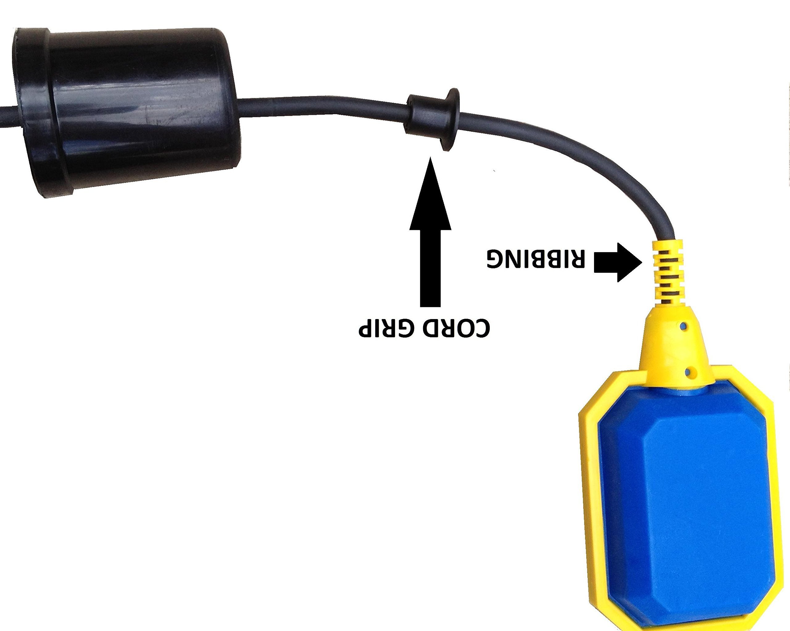 High Water Alarm for Sump Pump & Septic Tank - 90dB Weatherproof Audible Alarm with 100ft Float Switch - Indoor/Outdoor Flood Detection - Ideal for Basements, Crawl Spaces & Septic Systems