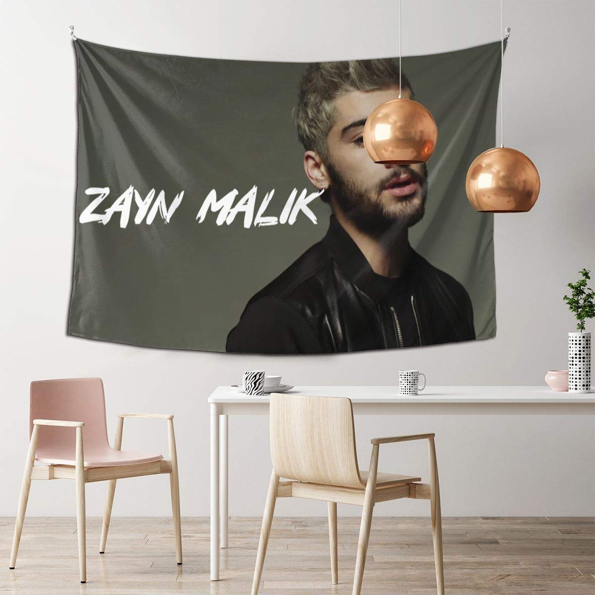 David Crockett Zayn Malik Tapestry Wall Art - 60x40 Inch Bohemian Decor for Living Room, Bedroom, Dorm - Perfect for Music Lovers & Aesthetic Home Decor