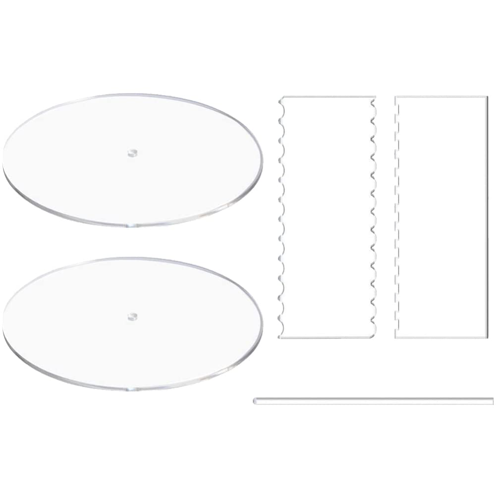 Premium 6-Piece Cake Pan Set with Scraper & Cutter - Professional Baking Tools for Home Bakers, Cake Decorating Supplies - Perfect for Birthday Cakes, Wedding Cakes, Cupcakes & Pastry Making