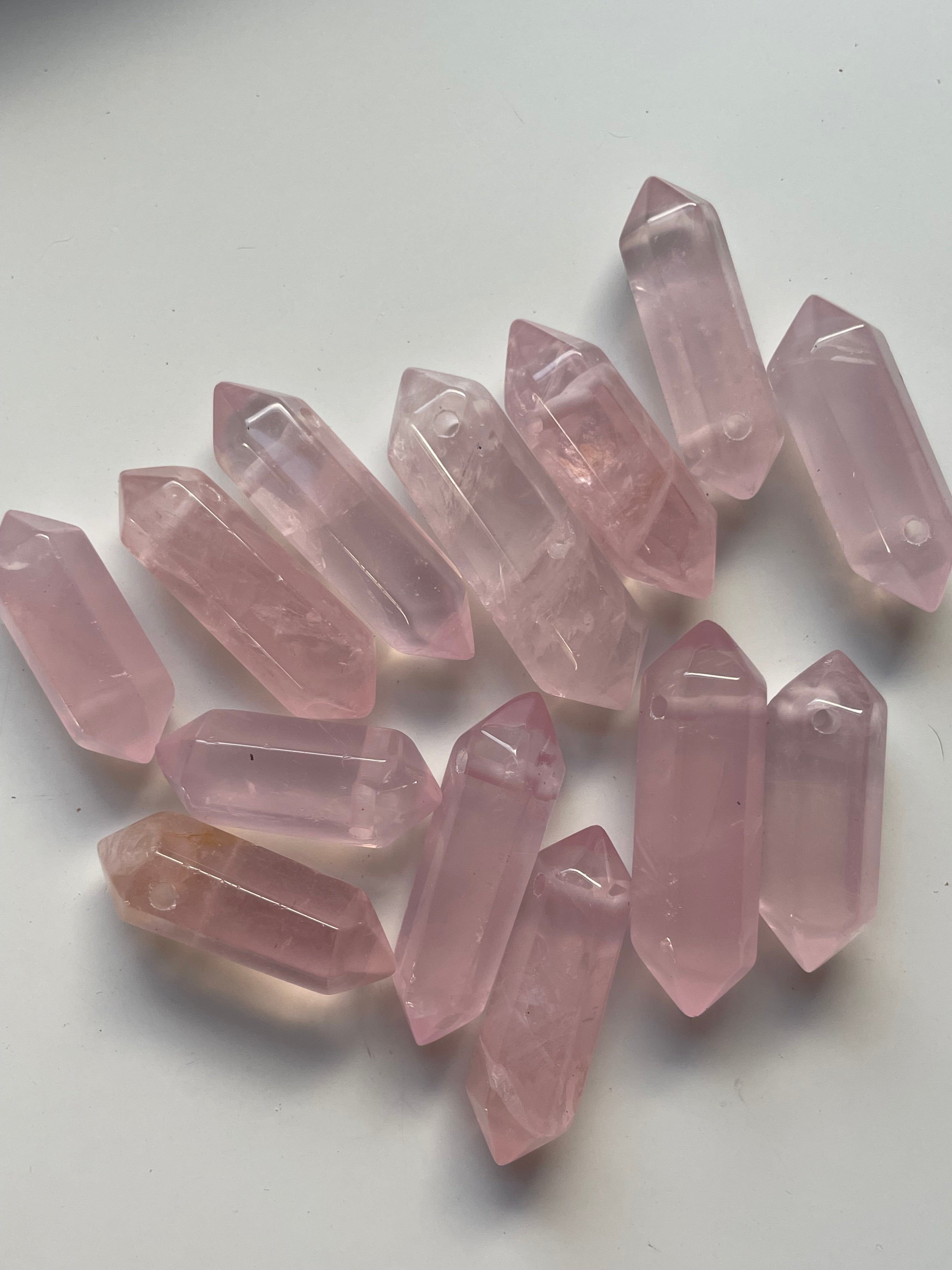 Rose Quartz Crystal Point Healing Necklace - Silver or Gold Filled Pendant for Chakra Balancing, Meditation & Spiritual Wellness | Perfect Gift for Yoga Lovers & Energy Healing