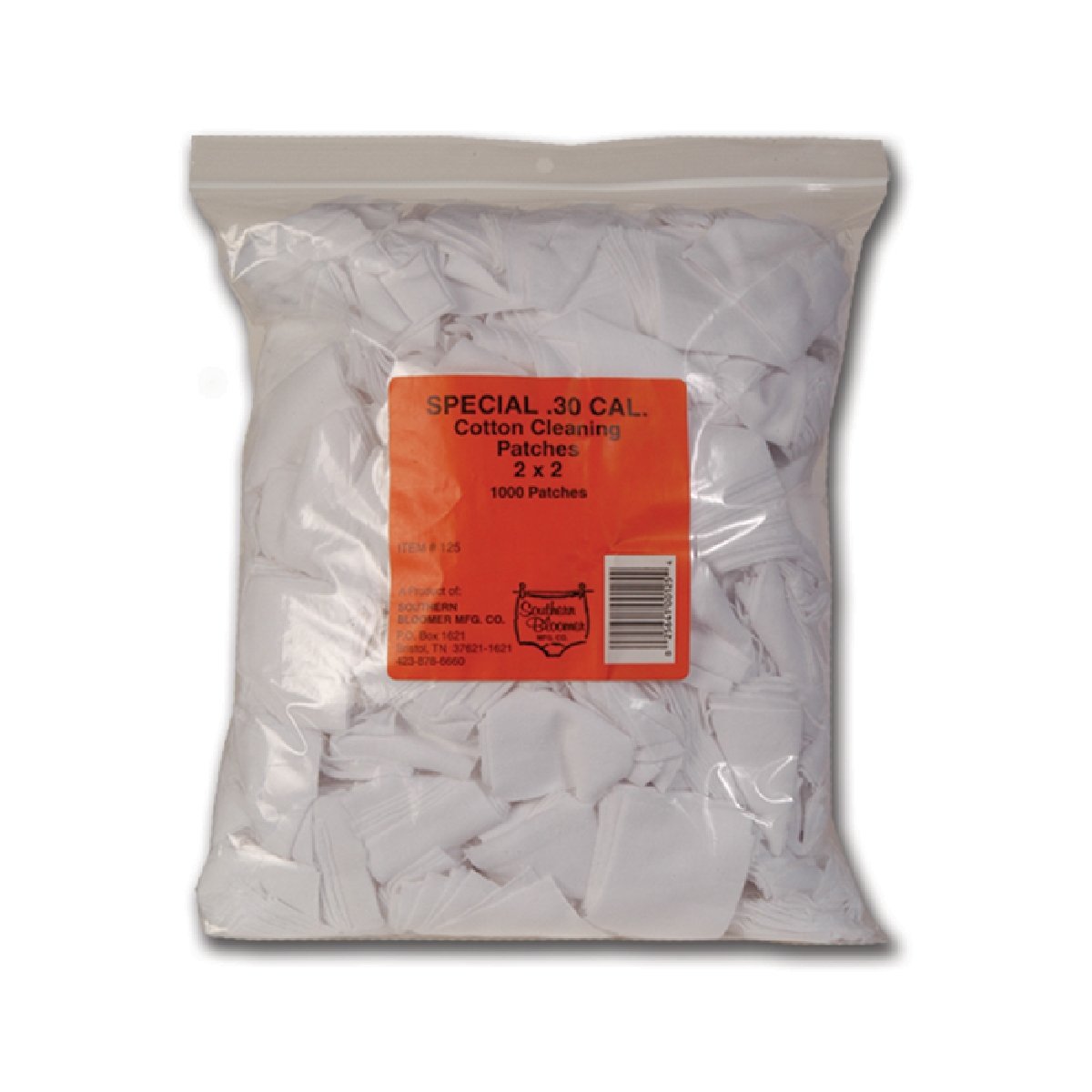 1000-Pack Gun Cleaning Patches for .30 Caliber - Premium Cotton Flannel Gun Maintenance Swabs - Perfect for Rifle, Pistol, and Firearm Cleaning Kits