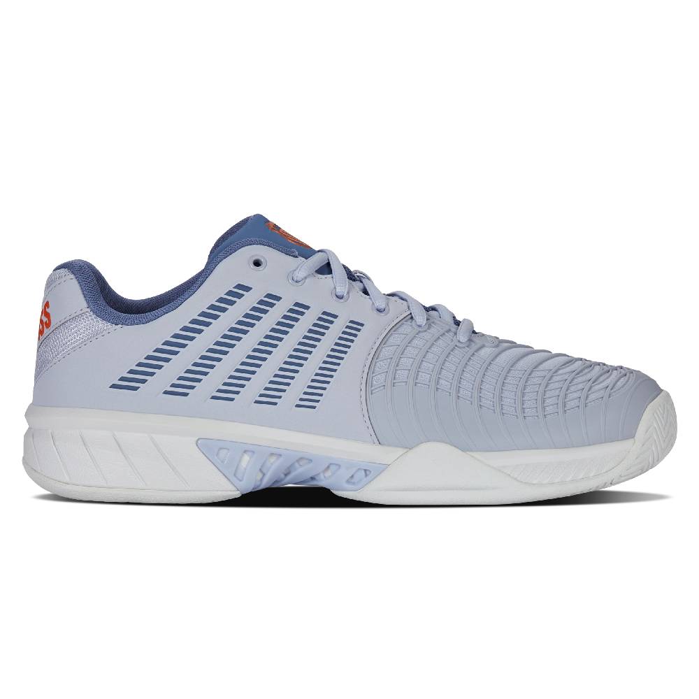 K Swiss Express Light Men's Tennis Shoes - Breathable Comfort for Court Performance | Arctic Ice/Infinity Color | Ideal for Competitive Play & Casual Wear
