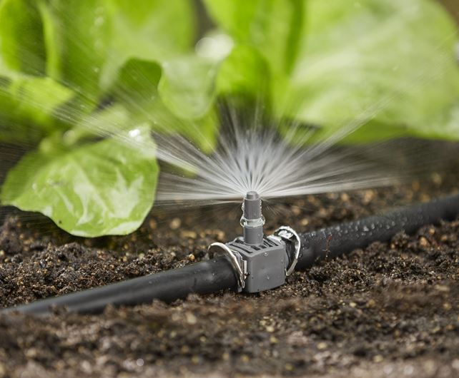 Gardena 180° Spray Nozzle - Adjustable Watering Nozzle for Garden Hose - Perfect for Lawn, Garden & Car Washing