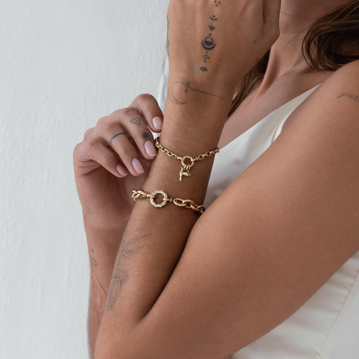 Petite Aria Bracelet - Dainty Gold Plated Charm Bracelet for Women - Perfect for Everyday Wear, Gifts & Special Occasions