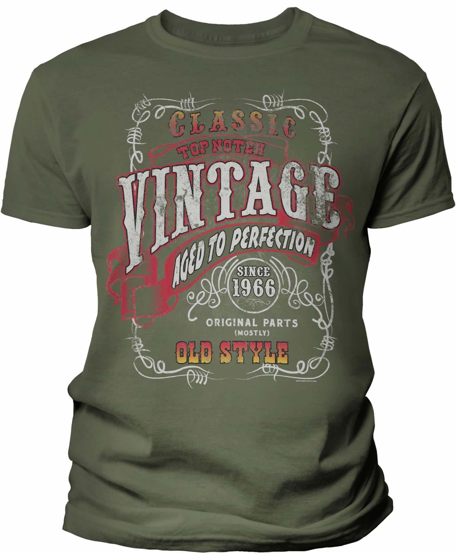 Vintage 1966 Aged to Perfection 59th Birthday Gift T-Shirt for Men - Sturgis Motorcycle Rally Themed - Perfect for 59th Birthday Parties & Motorcycle Enthusiasts