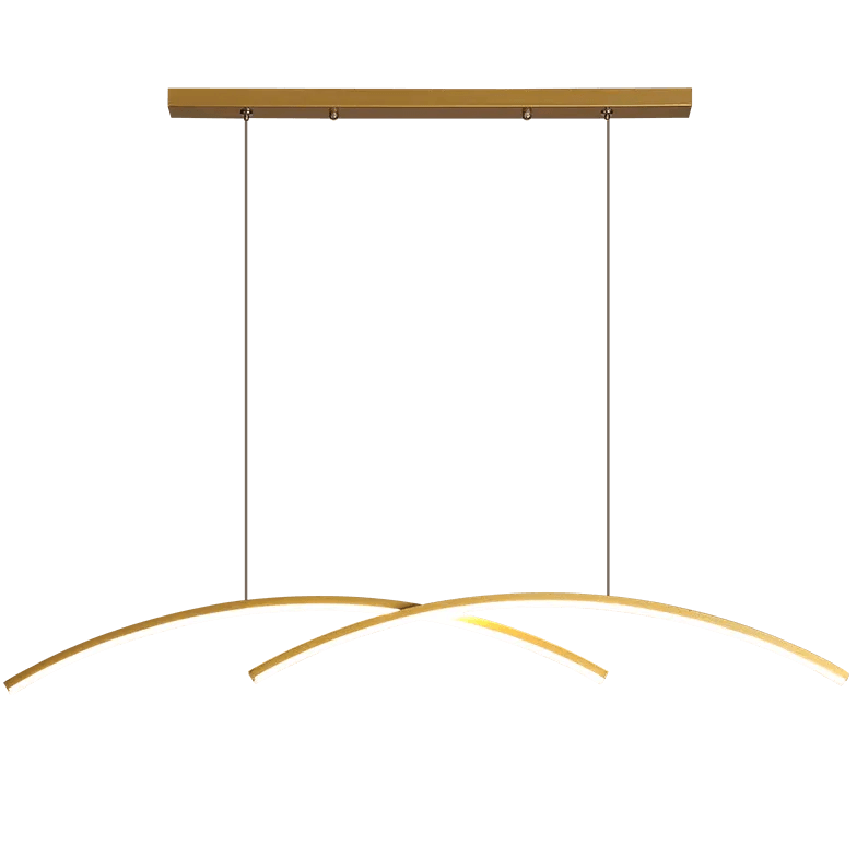 Modern Geometric Strips Pendant Light - Industrial Kitchen Island Lighting Fixture for Dining Room, Bar, Cafe & Restaurant Decor