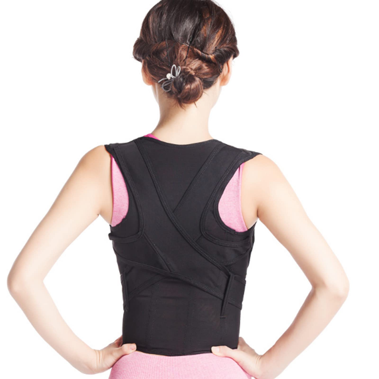 LEEWEE Posture Corrector for Adults & Kids - Adjustable Back Brace for Kyphosis, Hunchback & Shoulder Support - Improves Posture & Relieves Back Pain - Perfect for Office Work, Gaming & Daily Activities