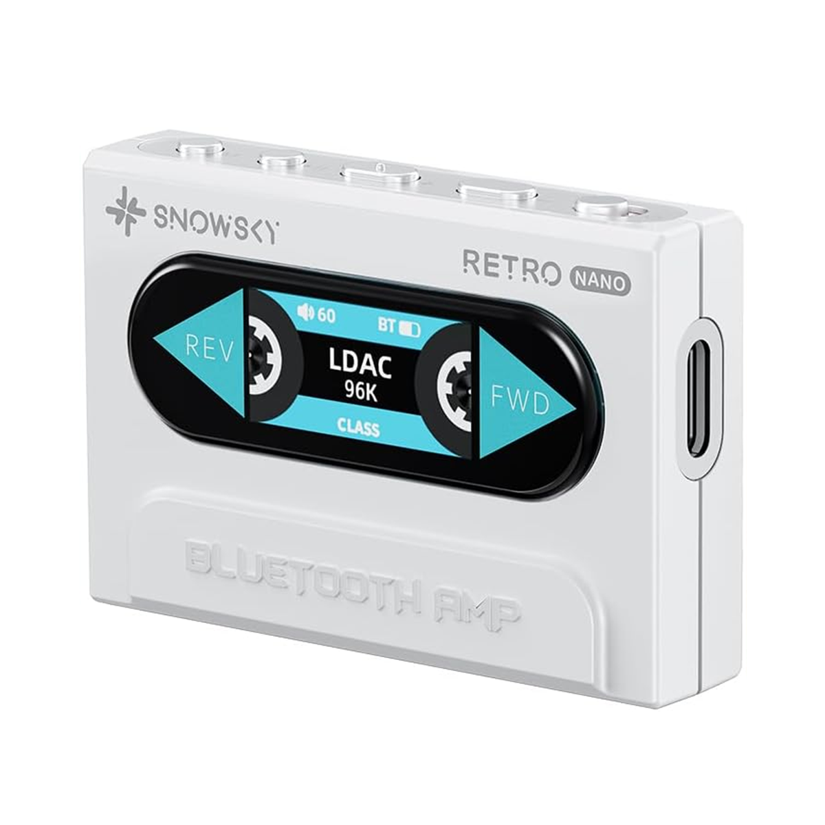 FiiO Snowsky Retro Nano Bluetooth USB DAC & Headphone Amplifier - High-Resolution Audio for Music Lovers | Perfect for Home, Office & Travel Use