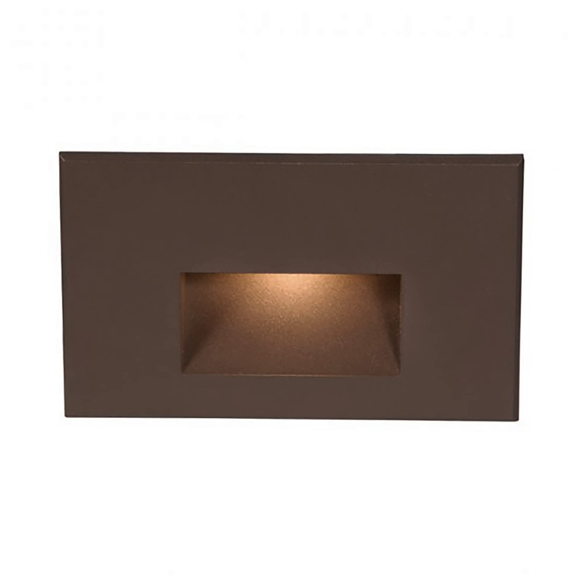 WAC Landscape Lighting - LEDme 120V LED Horizontal Step & Wall Light for Indoor/Outdoor Use - 2700K Warm White Bronze Finish - Perfect for Pathways, Staircases & Garden Accent Lighting