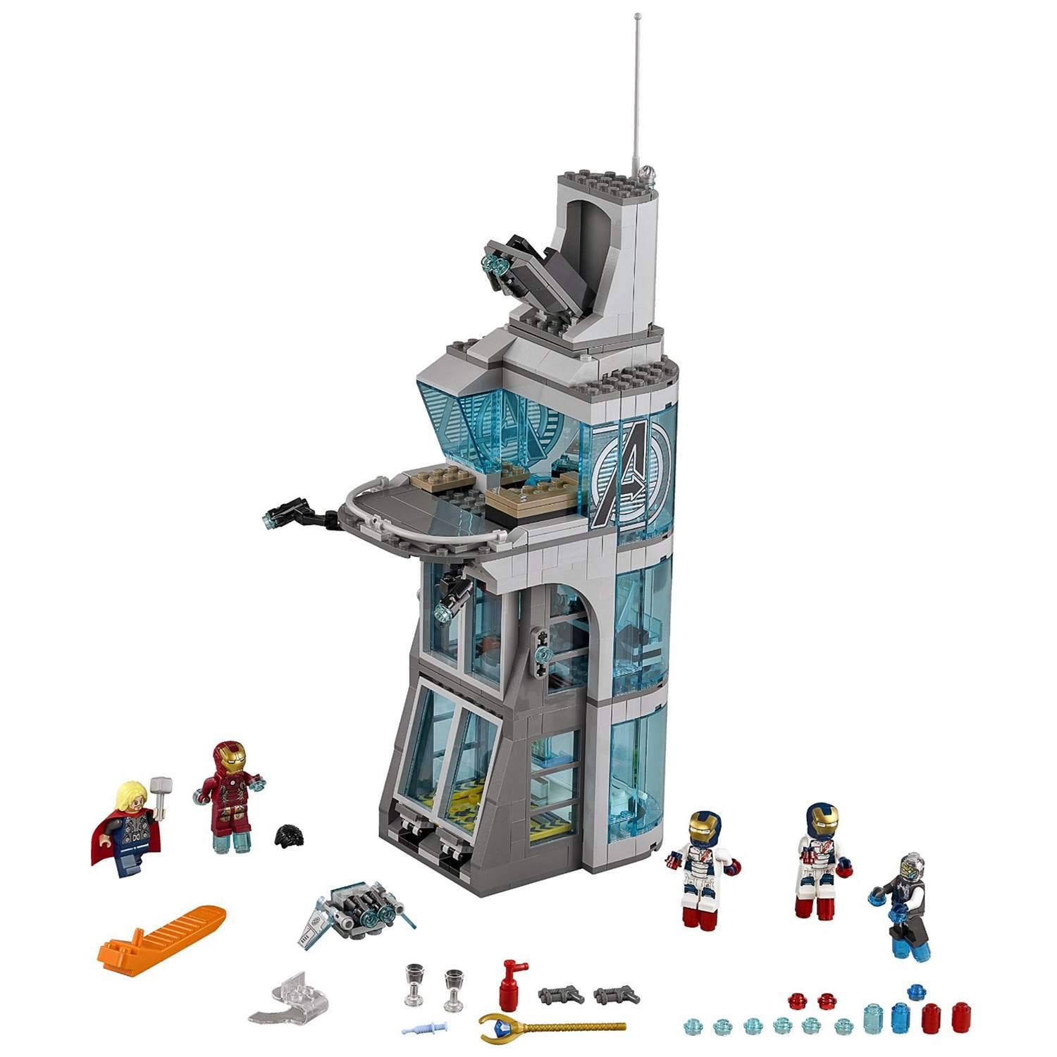 LEGO Super Heroes Avengers Tower Attack Building Set 76038 - Superhero Toy for Kids, Marvel Avengers Collectible, Creative Play & Display