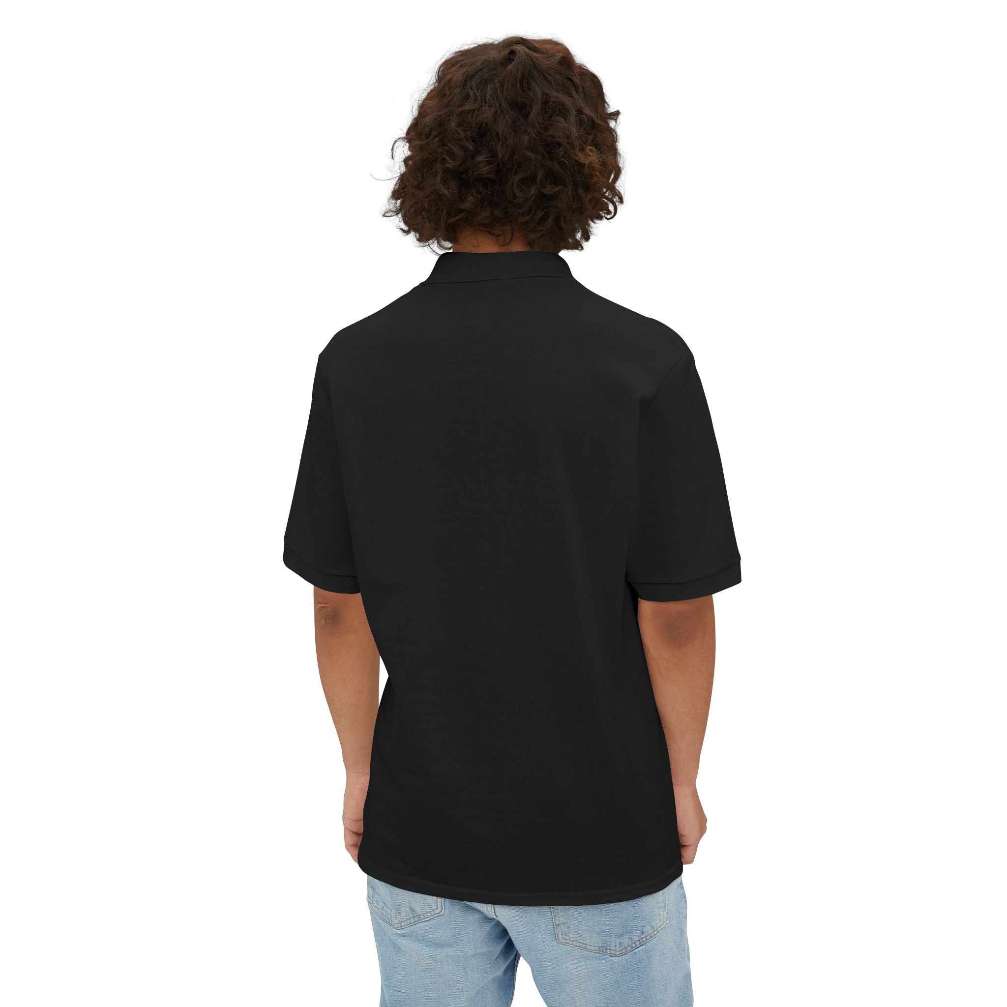 Atomic Defense Men's Performance Piqué Polo Shirt - Moisture Wicking, Breathable & Comfortable for Golf, Tennis & Casual Wear